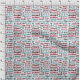 thumbnail image 4 of oneOone Silk Tabby Dusty Teal Green Fabric Text Sewing Material Print Fabric By The Yard 42 Inch Wide, 4 of 6