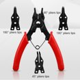 thumbnail image 3 of Handheld Portable Multi-function Circlip Pliers Internal External Snap Rings Pliers Set with 45° 90° 180°, 3 of 7