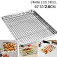 thumbnail image 2 of FUTUREORYY Barbecue Pan Stainless Steel 1Pcs 15.7x11.8x1In, 2 of 8