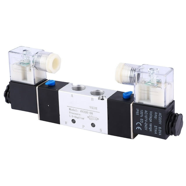 Électrovanne Pneumatique, 4v220-08 1/4 Pouces Entrée Sortie Électrovanne Pneumatique Utilisation Pratique