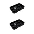 thumbnail image 1 of Kearding Molde de bola de hielo DIY para hacer cubitos de hielo de 6 cavidades, molde de silicona para Bar de casa, fiesta, verano, whisky, vino, Negro 2piezas Kearding CBP155962, 1 of 6