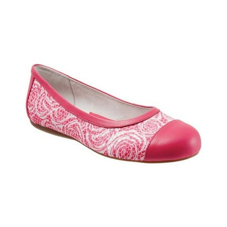 - SoftWalk Womens Napa Leather Toe Cap Round-Toe Shoes