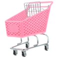 thumbnail image 1 of Creative Mini Plastic Shopping Cart Rought Iron Storage Basket Random Color, 1 of 4