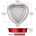 thumbnail image 2 of Tutuviw 10 Pcs Valentine's Day Heart Shaped Container 23 Oz Large Foil Food Storage Containers with Lids Disposable Aluminum Foil Heart Baking Pans for Birthday Wedding Party Supply, 2 of 6
