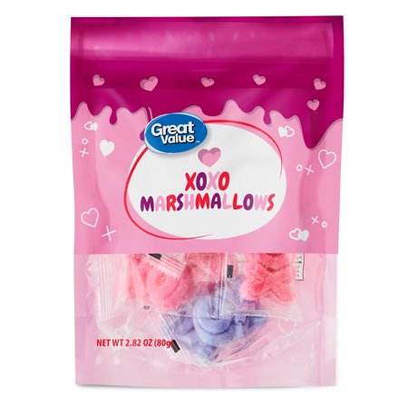 Great Value XOXO Marshmallows, 2.82 oz Bag