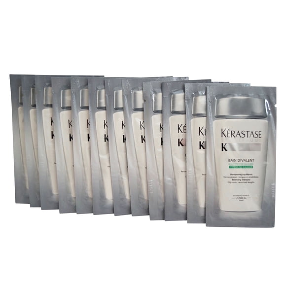 Kerastase Bain Divalent Shampoo Oily Roots Travel Sachets 0.34 OZ x 12