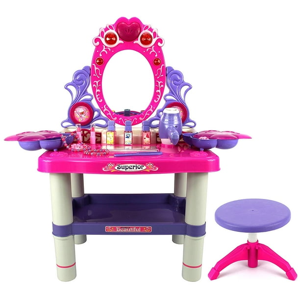 Beauty Queen Dresser Pretend Play Battery Operated Toy Beauty Mirror