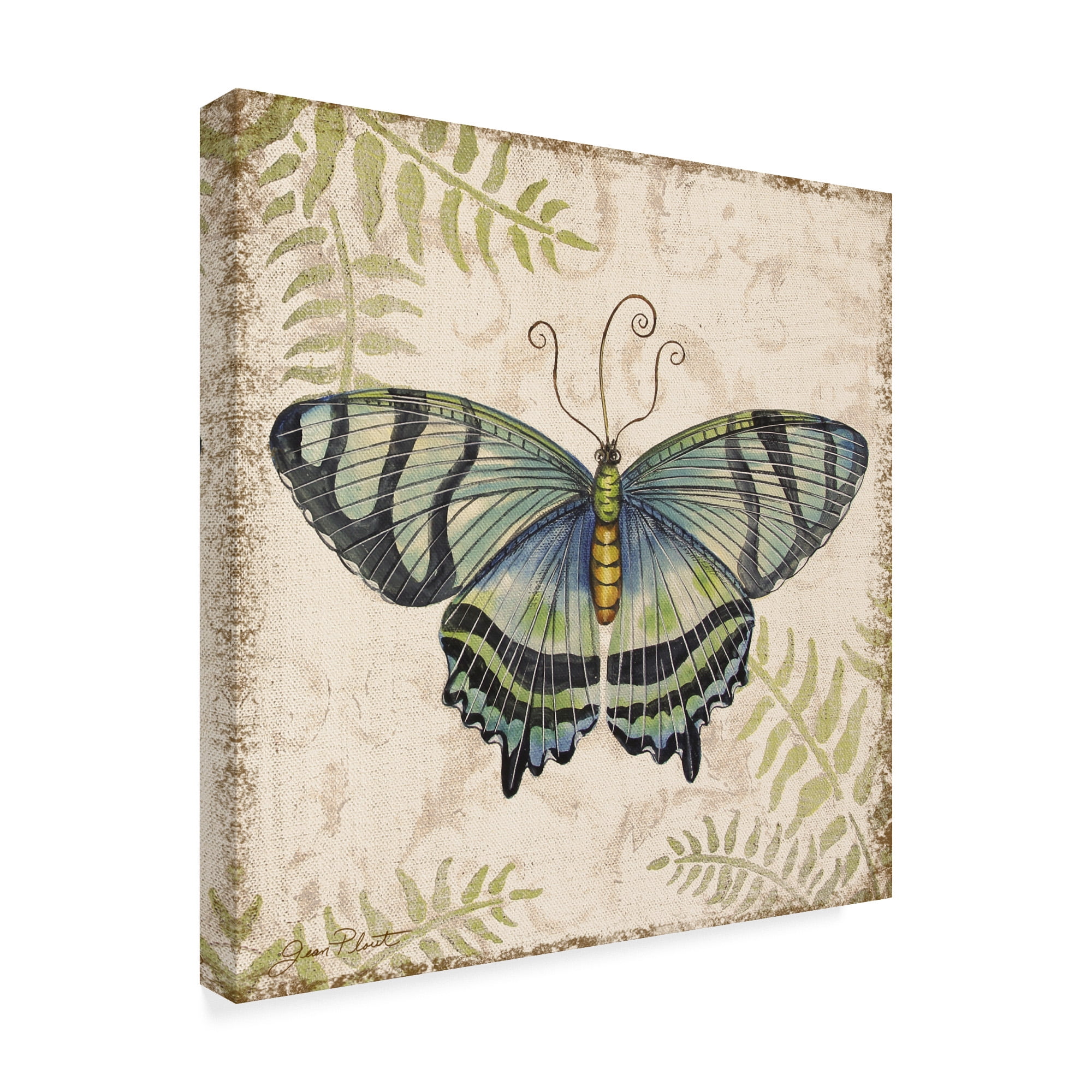 Trademark Fine Art 'Butterfly Daydreams 4' Canvas Art by Jean Plout