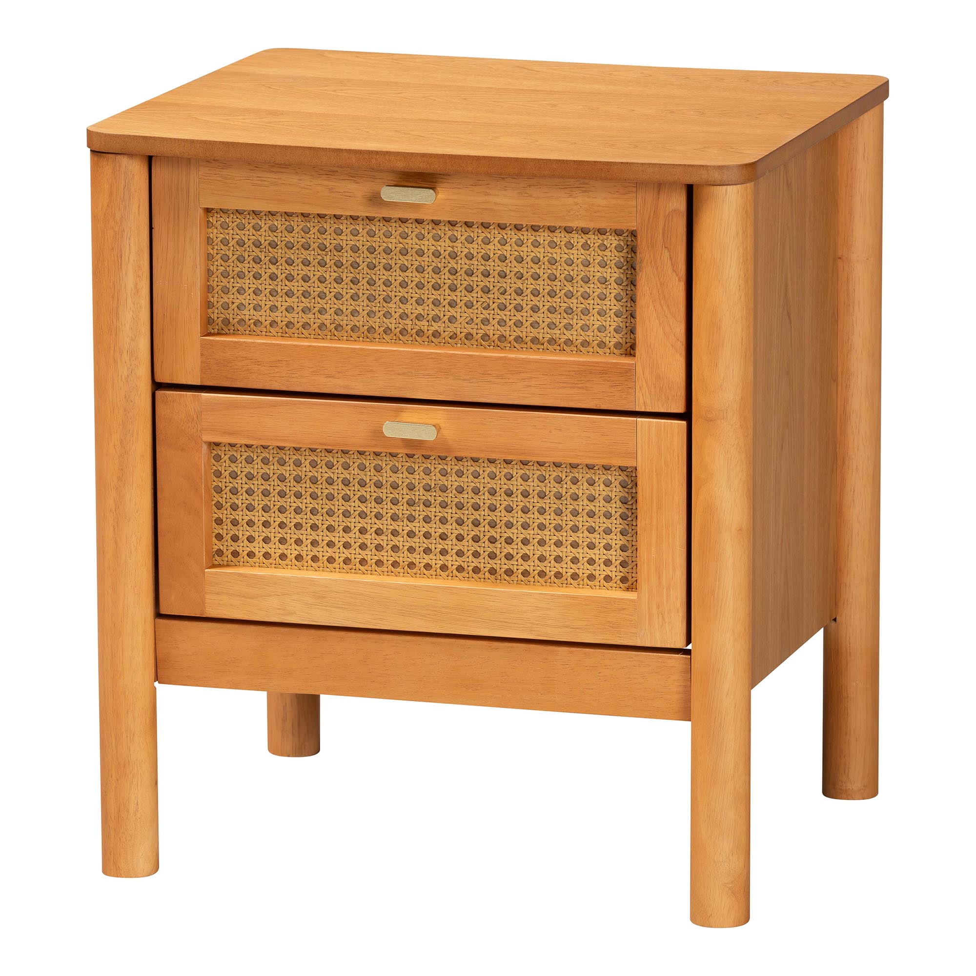 Baxton Studio Jenn Japandi Bedroom Storage Set, 3-Piece, Golden Brown