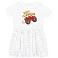 thumbnail image 3 of Inktastic Happy Thanksgiving Monster Truck with Turkey and Food Girls Toddler Dress, 3 of 5