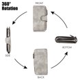 thumbnail image 6 of Egoelife Women Wallet Soft PU Leather Trifold Purse Large Capacity Credit Card Holder Zipper Coin Pocket Clutch with ID Window, 6 of 7