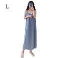 thumbnail image 3 of Qarigey Vestido Largo Sin Mangas Gasa Ropa De Verano Vestido Suelto Sexy, Blanco, S Vestidos Azul L Qarigey AP001588-23B, 3 of 6