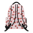 thumbnail image 2 of Chririnla Strawberry & Bow Polka Dot Pattern Comfortable School Bag for Travel Elementary, Lightweight Multi-Pocket Polyester Bookbag, 2 of 10