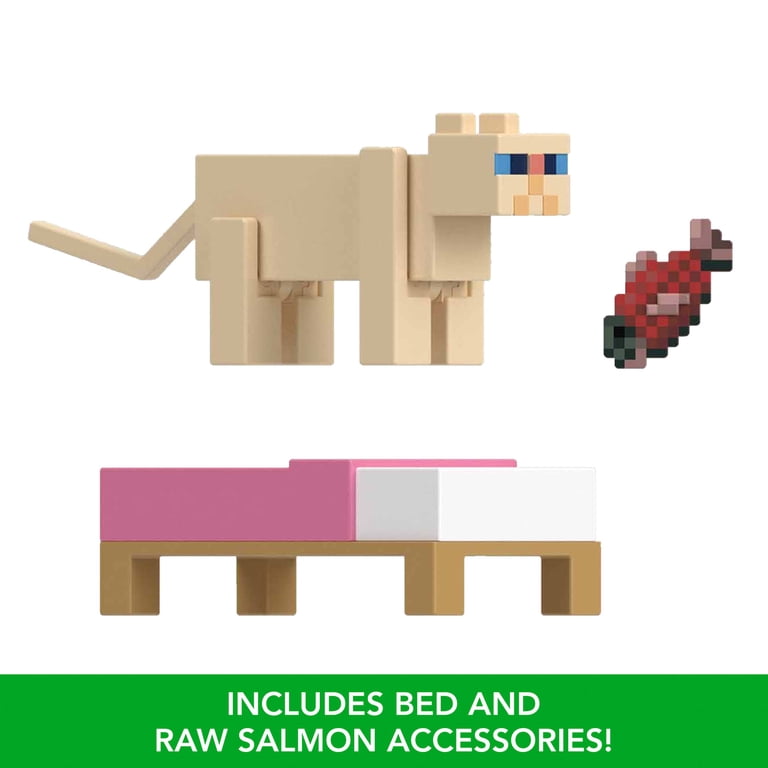 Minecraft Buildable Figure | Gatto Tigrato Large | Action Figure Smontabile Con Armatura | Giocattolo 6+ Anni - 3