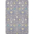 thumbnail image 4 of HomeRoots 679218 5 x 8 ft. Lavender Beige & Blue Oriental Washable Machine Made Rectangle Area Rug with UV Protection, 4 of 9