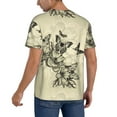 thumbnail image 2 of Lsque Vintage Floral Pattern Mens Polo Golf Shirts Funny Graphics Shorts Sleeve Button Shirts Baseball T-shirt-X-Large, 2 of 7