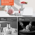 thumbnail image 4 of axGear Electric Meat Grinder Sausage Maker Stuffer Beef Pork Stainless Food Mincer, 4 of 8