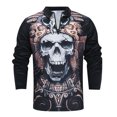 thumbnail image 3 of JAKANYQ Men's T-Shirts Skull Terrifying 3D Pattern Clothing Long Sleeve T Shirt Comfy Breathable, 3 of 8