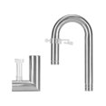 thumbnail image 3 of S SERENABLE Aquarium Lily Pipe Easy Setup Stainless Steel Sturdy Lightweight Outflow Set 20 Outlet Remove Oil, 3 of 9