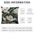 thumbnail image 5 of Vintage Floral Black White Green Cotton Linen Square Throw Waist Pillow Case Decorative Cushion Cover Pillowcase Sofa, 5 of 5