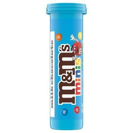 M&Ms Milk Chocolate Minis Candy, 1.08-Ounce Tubes - Pack of 2