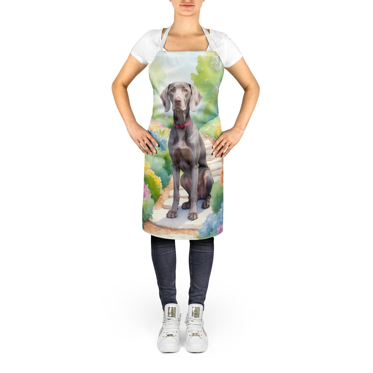 Weimaraner Spring Path Apron