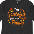 thumbnail image 4 of Inktastic I'm Grateful for My Family in Orange with Fall Leaves Boys or Girls Long Sleeve Toddler T-Shirt, 4 of 5