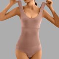 thumbnail image 7 of FAHXNVB Women's Scoop Neck Sleeveless Bodysuits Waist Trainer Seamless Shapewear Bodysuit Tank Top Body Suits for Womens, 7 of 7