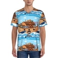 thumbnail image 4 of Haiem Hip Hop Hipster Baseball Jersey Button Down Shirts Sports Uniforms Men Women Jersey(Animals on Noah's Ark,4X-Large), 4 of 9