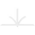 thumbnail image 2 of 96"W x 48"H x 2"D x 4"F, 12/12 Pitch, Redmond Architectural Grade PVC Gable Bracket, 2 of 8