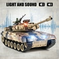 thumbnail image 4 of Supdex 1:18 T90 RC Tank Model Toy – 330° Rotating Turret, Smoke, Light & Sound Effects, Rechargeable, Climbing 40° Ramp, Great Gift for Kids Ages 6+, 4 of 6