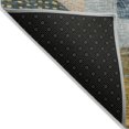 thumbnail image 3 of HomeRoots 604408 3 x 5 ft. Green, Purple & Blue Geometric Washable Indoor & Outdoor Rectangle Area Rug, 3 of 5