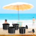 thumbnail image 5 of 6Pcs Umbrella Stand Base Replacement Parts, Trianu Umbrella Base Accessories Plastic Umbrella Accessories with M8 Thread Plastic Hand Knob Screws Accessories for Outside Patio Garden, Black, 5 of 8