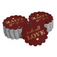 thumbnail image 1 of Inkdotpot Gold Foil Paper Hang Tags Made With Love Text Favor Tags 50 Piece, 1 of 6