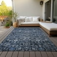 thumbnail image 6 of Addison Rugs Chantille Indoor/Outdoor Traditional Oriental Blue Washable Rectangle Rug, 9' x 12', 6 of 6