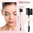 thumbnail image 2 of 3 Pcs Eyebrow Brush Eyelash Comb Eyelash Shaper and Eyebrow Brush Dual Comb, 2 of 5