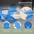 thumbnail image 5 of (2 pack) WestinTrends Malibu Outdoor Patio Porch Rocking Adirondack Chair, Pacific Blue, 5 of 13