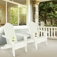 thumbnail image 2 of Patiojoy Folding Adirondack Chair Outdoor Adirondack Chair Weather Resistant Lounger for Backyard Porch Poolside White, 2 of 8