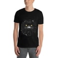 thumbnail image 3 of Mens Oversize T Shirts Cat (23)Casual Short Sleeve Basic Tees Crew Neck T-Shirt Funny Graphic Tees Black or White XS-5XL, 3 of 5