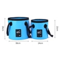 thumbnail image 5 of NIBOLOG 12/20L Outdoor Camping Foldable Bucket with Portable Handle Waterproof Multifunctional Car Washing Fishing Collapsible Water Storage Pail, 5 of 8