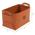 thumbnail image 4 of Unique Bargains Set of 3 Collapsible Storage Bins Brown 7.1*5.1*4.3in, 4 of 6