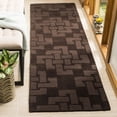 thumbnail image 2 of SAFAVIEH Martha Stewart Knot Geometric Wool Area Rug, Chocolate Truffle, 8' x 10', 2 of 8