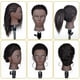 thumbnail image 2 of Cabeza de maniquí con piel negra, modelo de cabeza para enseñar, cara negra, modelo de cabeza con cabello real, cabello trenzado, permanente, tinte, modelado con soplado, 2 of 3
