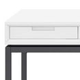 thumbnail image 5 of SIMPLIHOME Banting SOLID WOOD and Metal Modern Industrial 60 inch Wide Home Office Desk, Writing Table, Workstation, Study Table Furniture in White with 2 Drawerss, 5 of 5