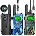 thumbnail image 1 of Walkie Talkies Inspireyes recargables para niños, paquete de 3 camuflajes, 1 of 7