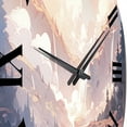 thumbnail image 5 of Designart "Majestic Mountain Views I" Landscapes Oversized Wall Clock, 5 of 5