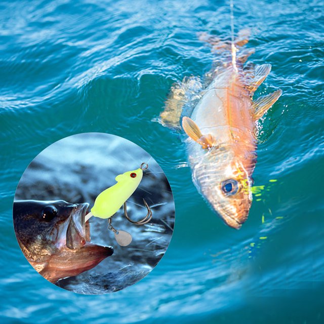 Señuelo de lentejuelas señuelo de pesca de rana aparejos de pesca con anzuelos mar/agua dulce para amantes de la pesca ANGGREK Otros