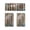 #3177-Multicolor, variant on Cevemin 3 Pcs Kitchen Curtains Set Abstract Art - Nylon Valance Window Filtering And Heat Insulating Curtains for Home Basement Coffee House Decor
