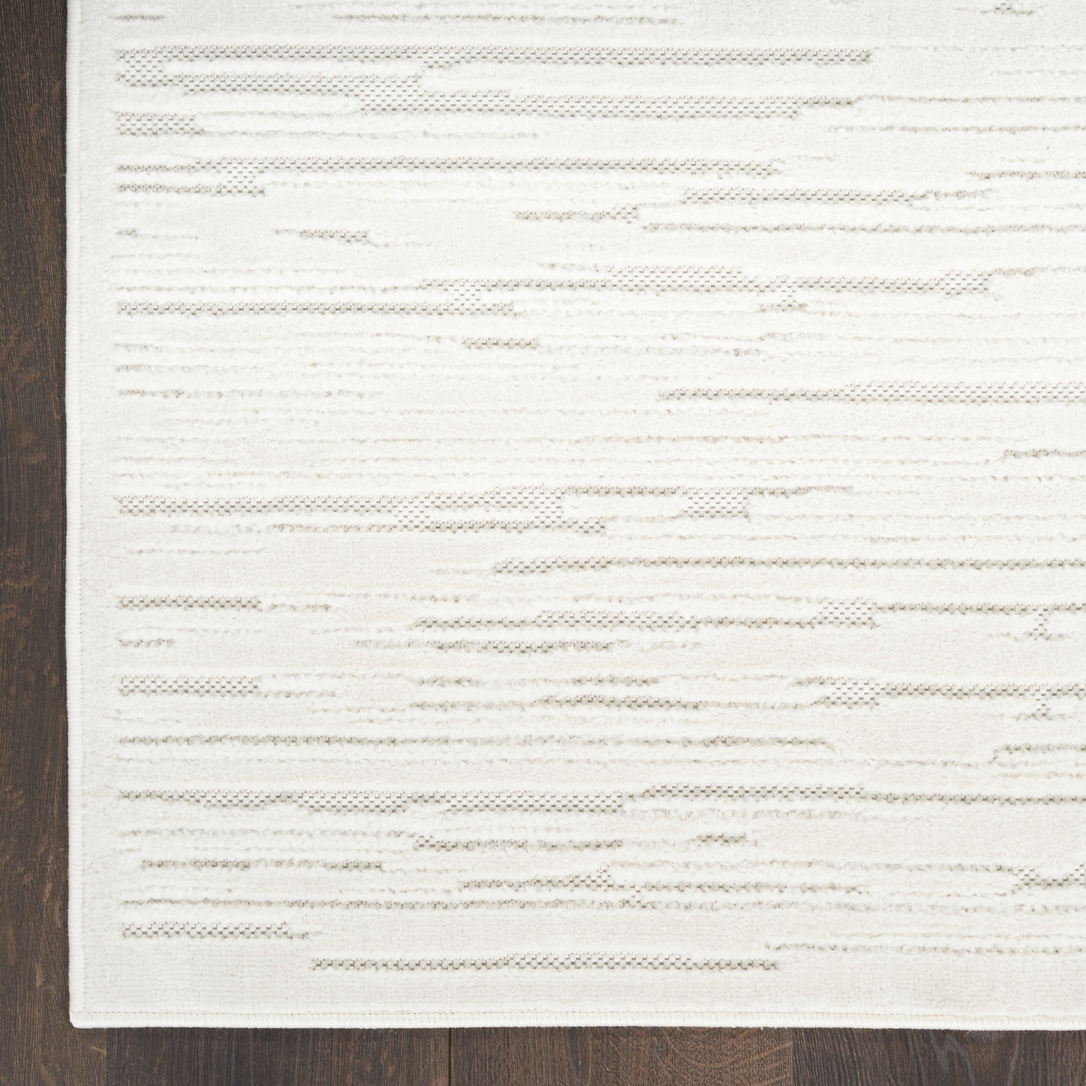 Nourison Care Free 3'11" x 5'11" Ivory Modern Indoor Rug