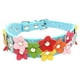 thumbnail image 4 of BRIGHTFUFU Moda flor decoración suave ajustable perro perro gato cachorro collar de seguridad - tamaño m (azul), 4 of 4